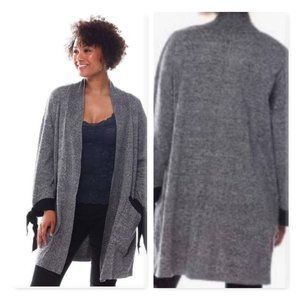 Bow Sleeve Open Front Cardigan